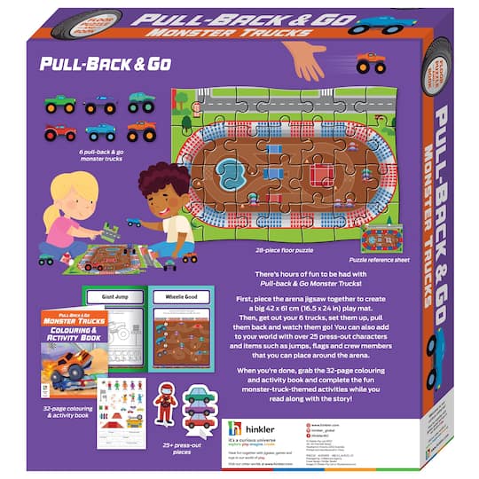Hinkler Pull-Back and Go Monster Trucks Floor Puzzle